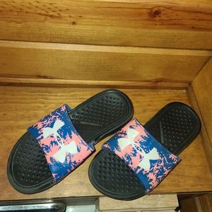 Girls Under Armour Slides